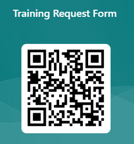QR code for Al-Hurraya training request form